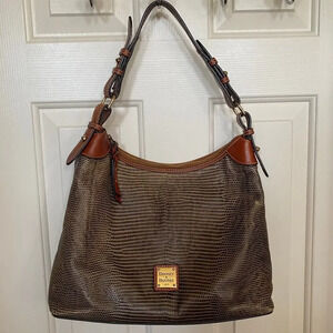 Dooney & Bourke Embossed Lizard Hobo